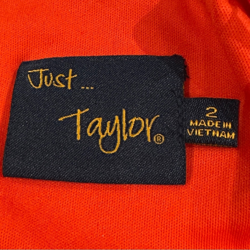 Taylor Orange Fit & Flare Lace Dress - Picture 6 of 8